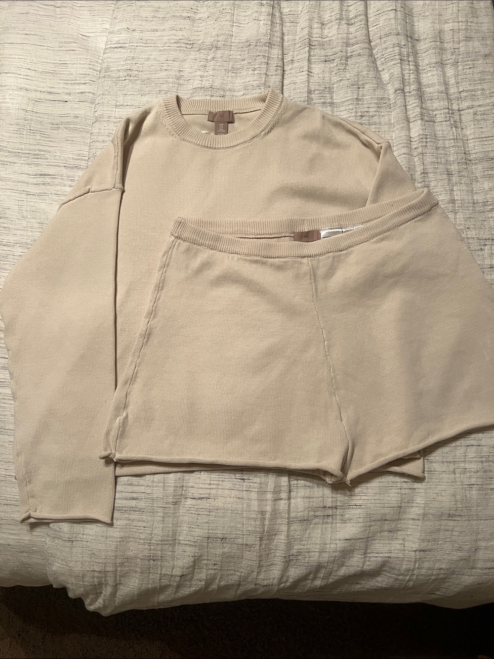 H&M Knit Rolled Edge Matching Set